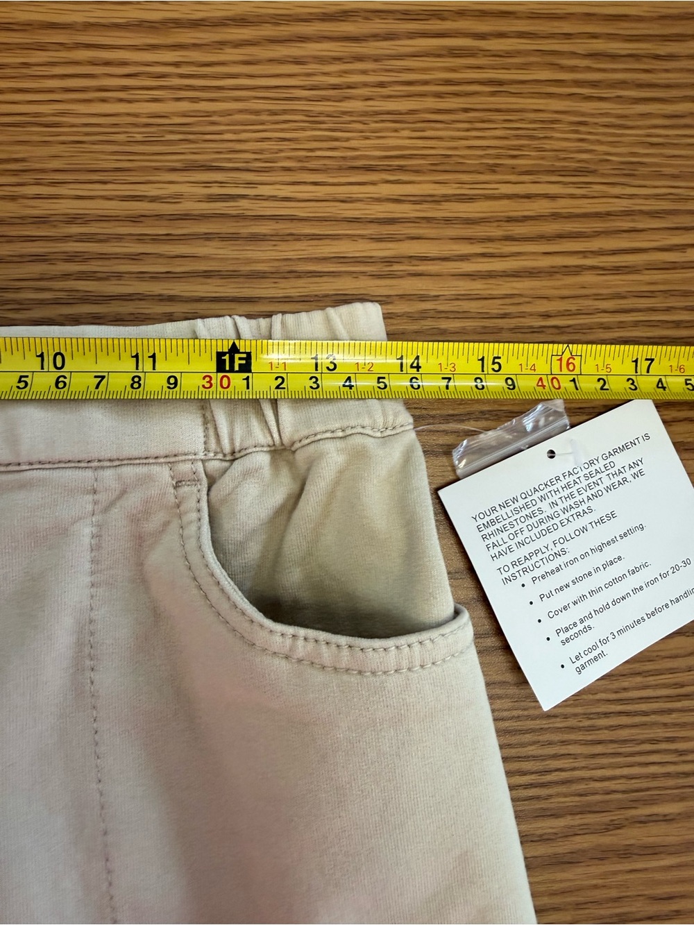 Bling Quacker Factory Sand Dream Jeannes Capris, Pedal Pushers, Skimmer-Stretch - Picture 12 of 16